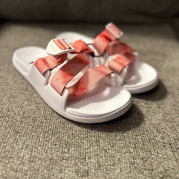 Chaco Shoes - Chaco Chillos Women’s Slide White Persimmon Size 9 New